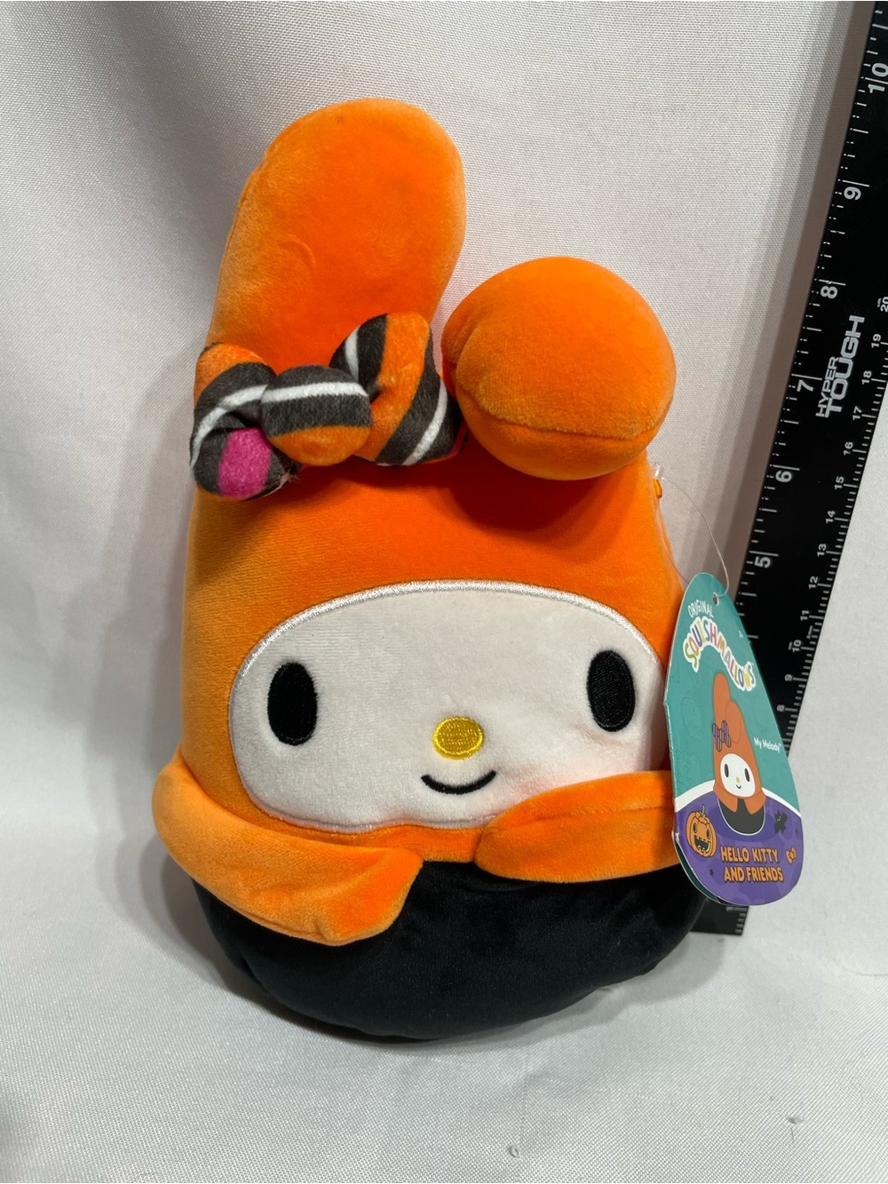 Squishmallows Official 8 inch Hello Kitty My Melody Pumpkin plush